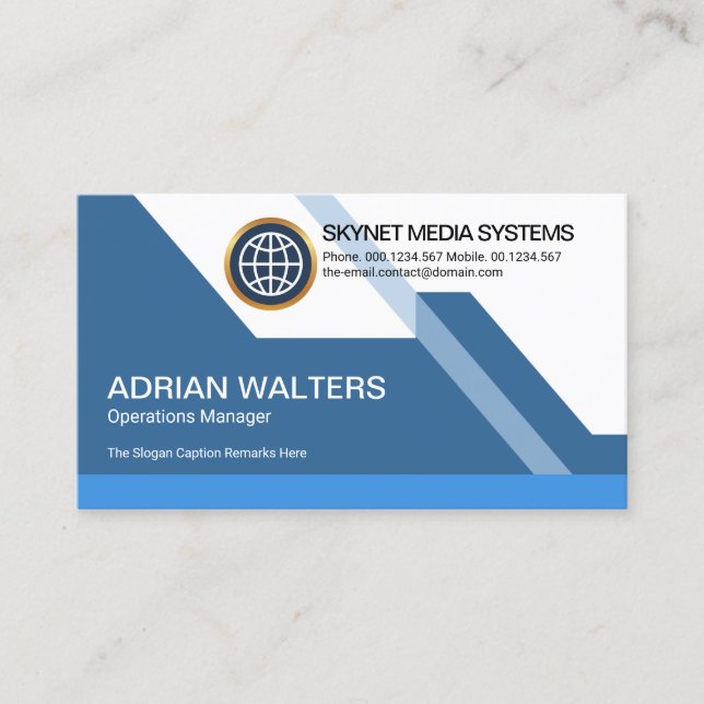 Futuristic Dynamic Colorful Stunning Startup Business Card (Front)