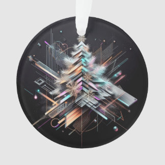 Futuristic Elegance Christmas Ornament
