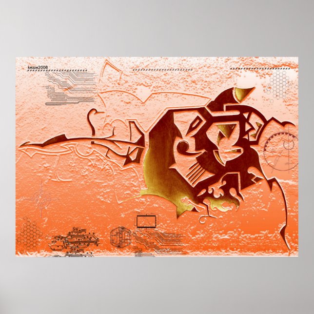 Futuristic Evo Poster Print Optimized ver. (Front)