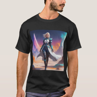 Futuristic Fantasy Art | Sci-Fi Heroine T-Shirt
