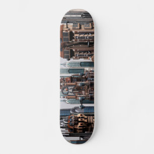 Futuristic Fantasy City Sci Fi Skyline Art Skateboard Deck