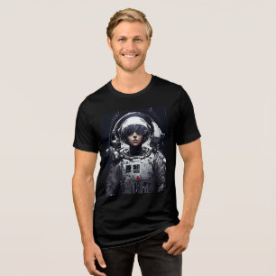 Futuristic Female Astronaut Sci-Fi Tee