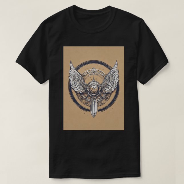 Futuristic Fine Line Tattoo Art for Your Journey" T-Shirt (Design Front)