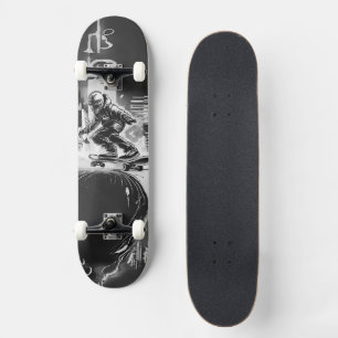 Futuristic Flow - The Rebellish Skateboarder Skateboard