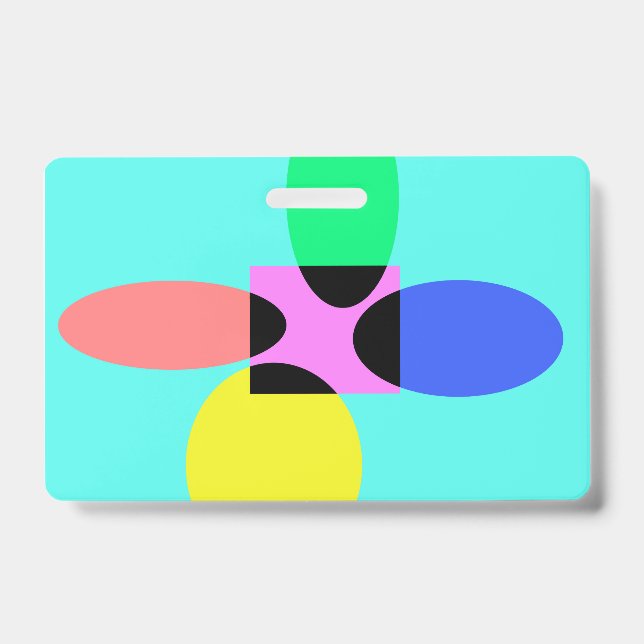 Futuristic flower badge (Front)