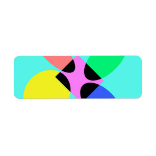 Futuristic flower label