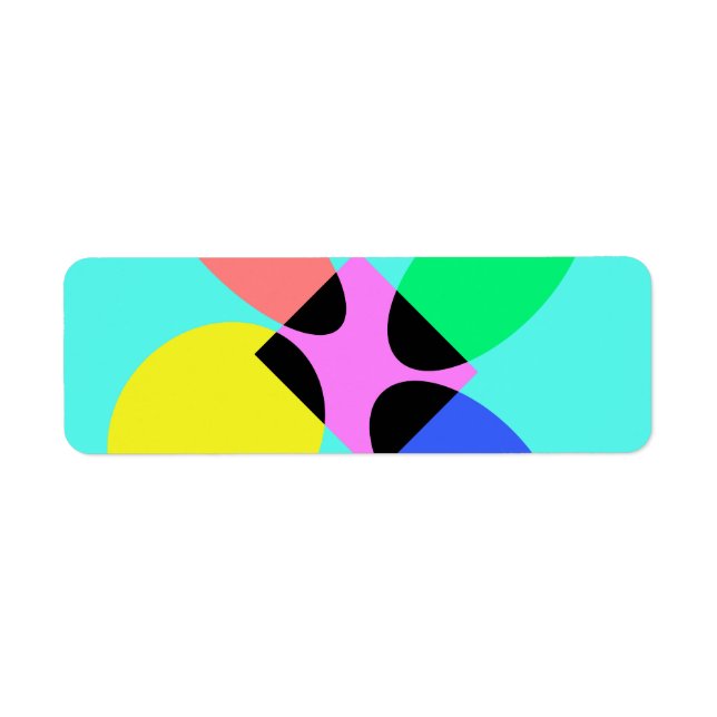Futuristic flower label (Front)