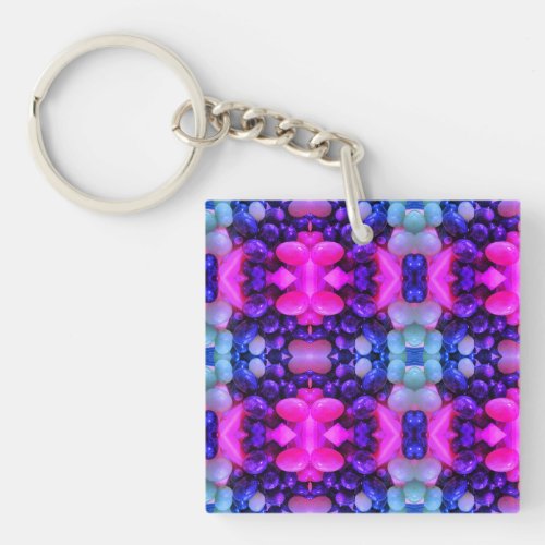 Futuristic Gem Keychain