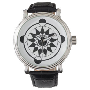 Futuristic Geometric Crop Circle Mandala Watch