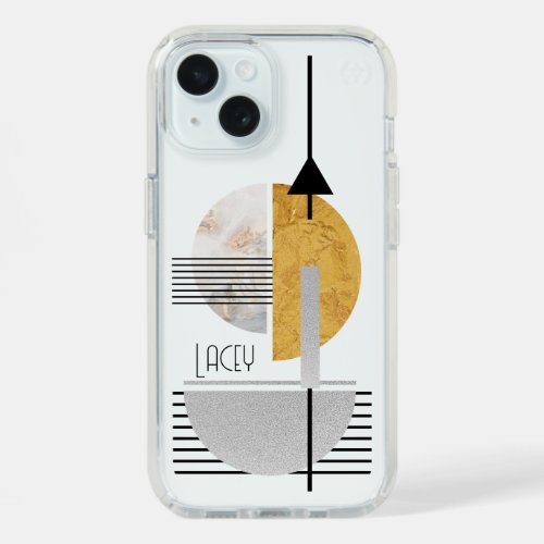 Futuristic Geometric Design iPhone 15 Case