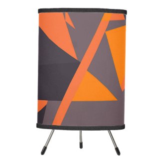 Futuristic Geometric Spring Tripod Lamp