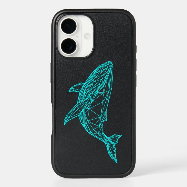 Futuristic Geometric Whale OtterBox Case (Back)