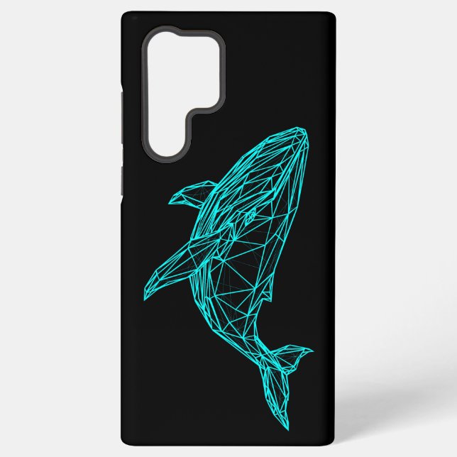 Futuristic Geometric Whale  Samsung Galaxy Case (Back)