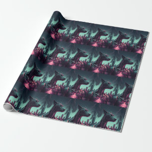 Futuristic Great Dane The Robotic Companion Wrapping Paper
