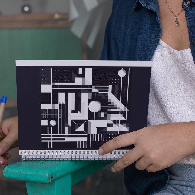 Futuristic Grid Pattern Notebook (Creator Uploaded)