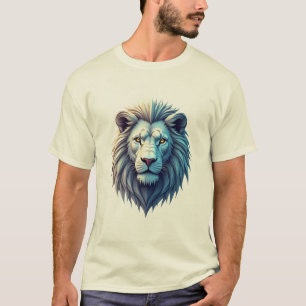 Futuristic Holographic Lion T-Shirt Designs
