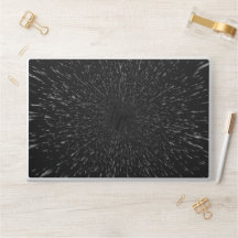 Futuristic Hyperspace Warp Speed Starfield Laptop