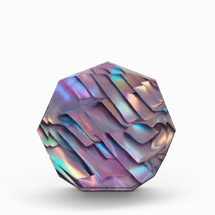 Futuristic iridescent/abstract holographic  acrylic award