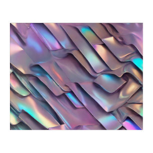 Futuristic iridescent/abstract holographic  acrylic print