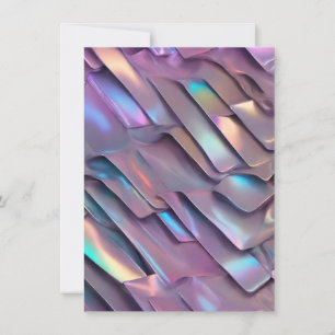 Futuristic iridescent/abstract holographic announcement
