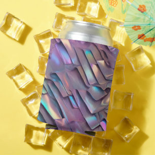 Futuristic iridescent/abstract holographic  can cooler