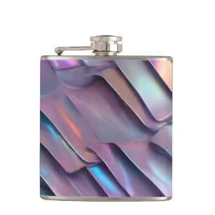 Futuristic iridescent/abstract holographic  flask