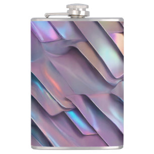 Futuristic iridescent/abstract holographic  flask