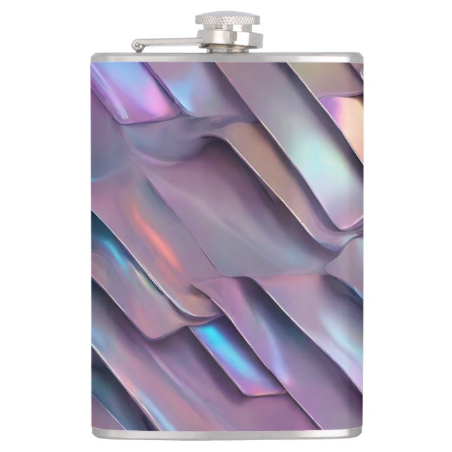 Futuristic iridescent/abstract holographic  flask (Front)