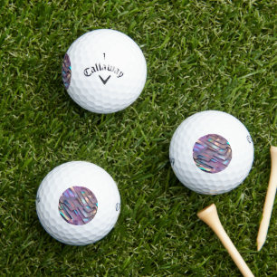 Futuristic iridescent/abstract holographic  golf balls