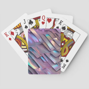 Futuristic iridescent/abstract holographic  poker cards
