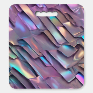 Futuristic iridescent/abstract holographic  seat cushion
