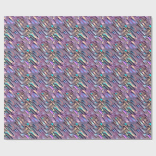 Futuristic iridescent/abstract holographic  wrapping paper