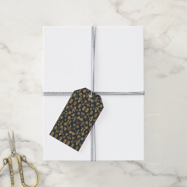 Futuristic leafy pattern gift tags (With Twine)