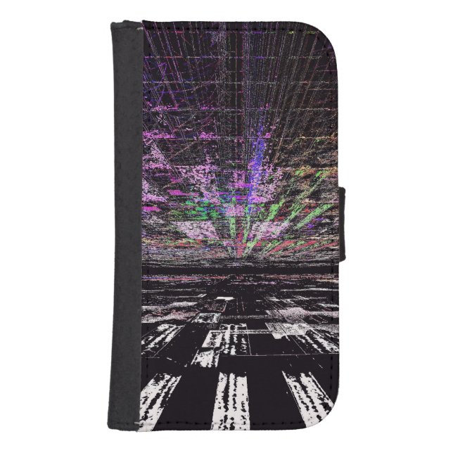 Futuristic Lights Samsung Galaxy Wallet Case (Front)