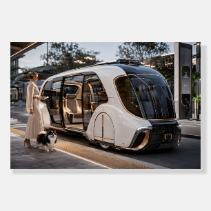 Futuristic Luxury Autonomous Transit Poster