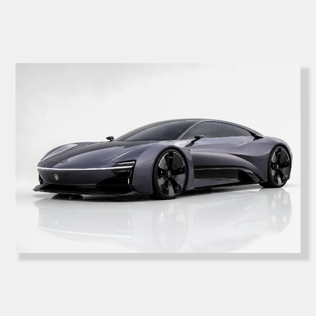 Futuristic Luxury Hypercar  Foam Board (Front)