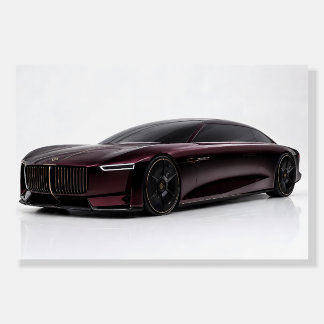 Futuristic Luxury Hypercar  Foam Board