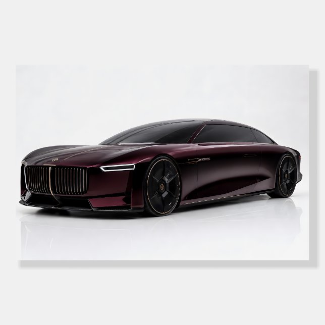 Futuristic Luxury Hypercar  Foam Board (Front)