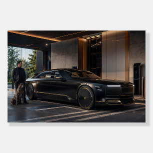 Futuristic Luxury Limo Arrival Poster