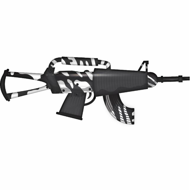 Futuristic Machine Gun Cutout (Front)