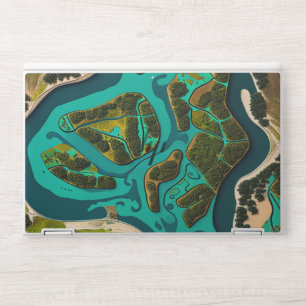 Futuristic Marshlands HP Laptop Skin
