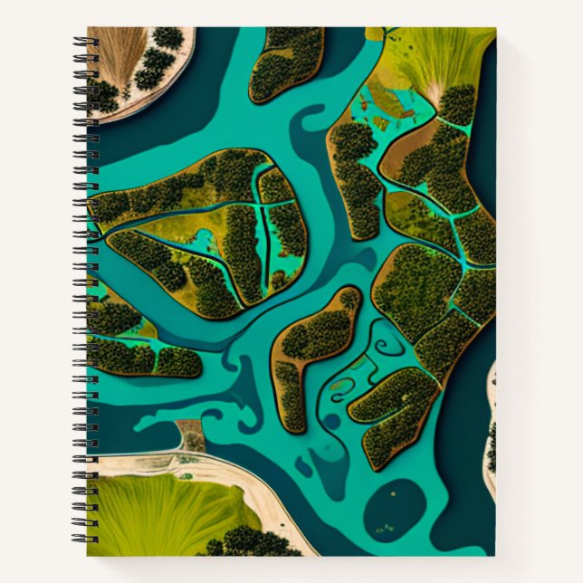 Futuristic Marshlands Notebook (Front)