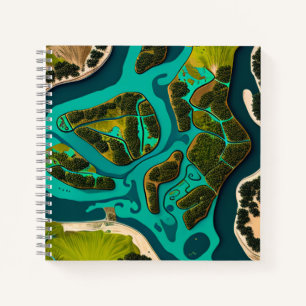Futuristic Marshlands Notebook