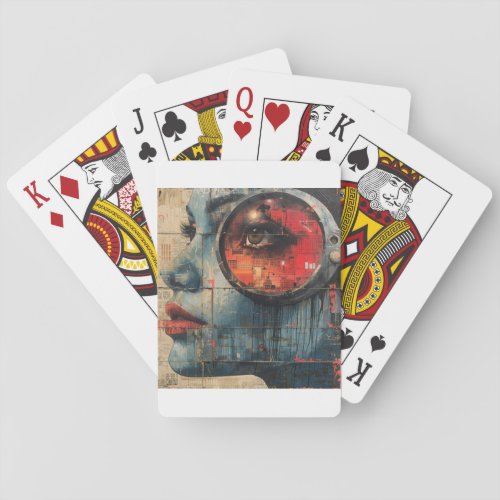 futuristic moment  poker cards