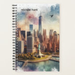 Futuristic New York City Skyline &amp; Liberty Planner