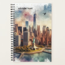 Futuristic New York City Skyline & Liberty