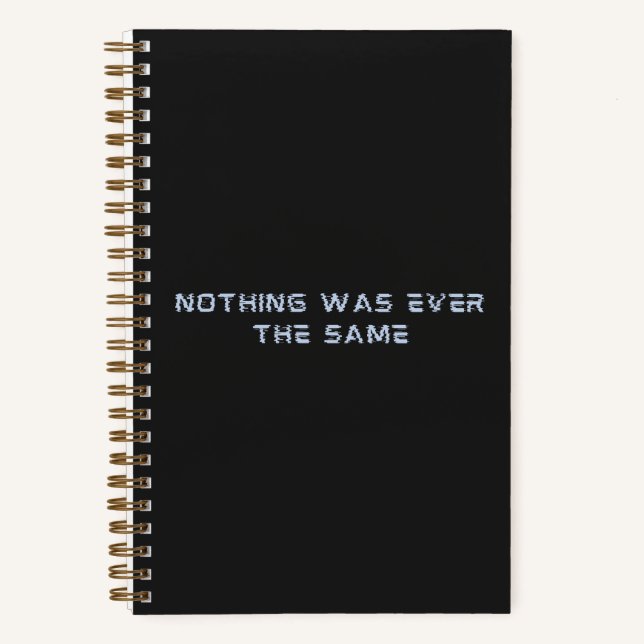 Futuristic Notebook in Dark Gray (Front)