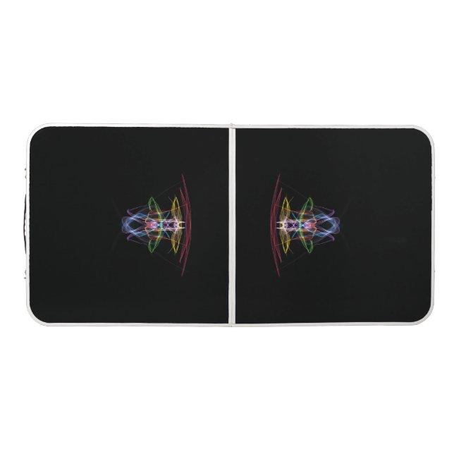 Futuristic Pong Table with Neon Lights (Top)