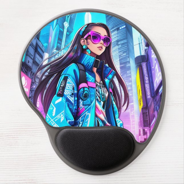 Futuristic Pop Star 0002 Gel Mouse Pad (Front)