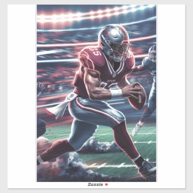 Futuristic Quarterback Showdown Sticker (Sheet)